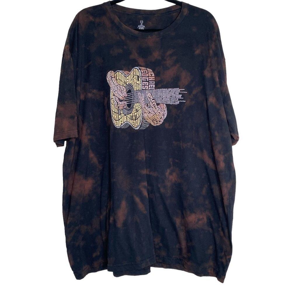 Thalia Tie Dye Fingerstyle Guitar Tribute Graphic T Shirt XXXL